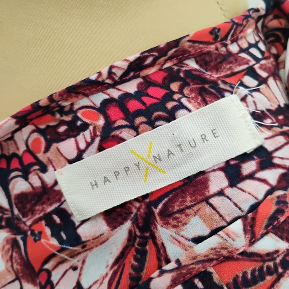 Happy X Nature NWOT Phoenix Butterflies Print Tiered Sleeved Maxi Dress - Picture 7 of 12